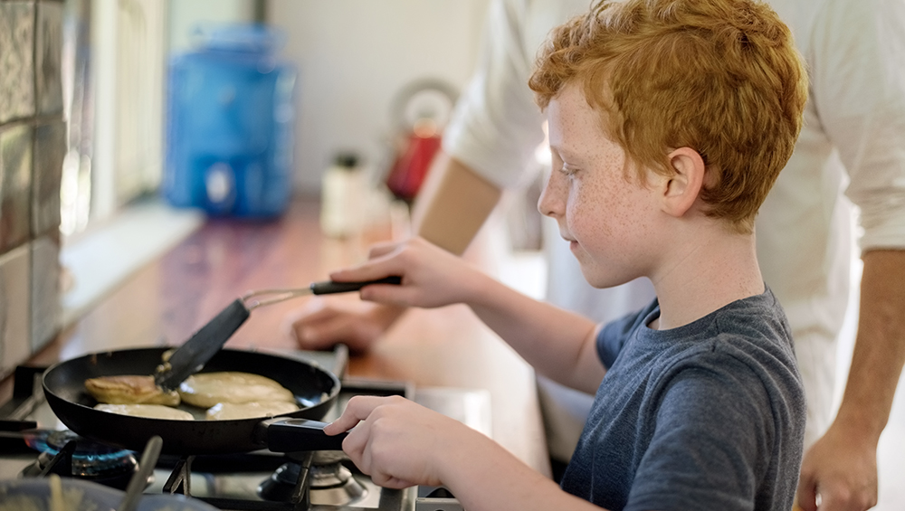 Kids Can Get Their Own Meals At The Breakfast Station