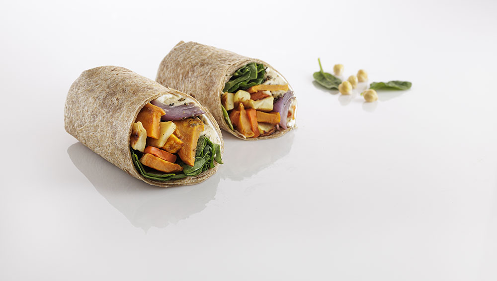 Roasted Paneer Hummus Wrap — The Global Vegetarian